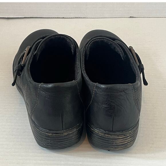 BOC Born Concept Black Leather Buckle Loafer Women's Size 9.5 - Picture 3 of 8